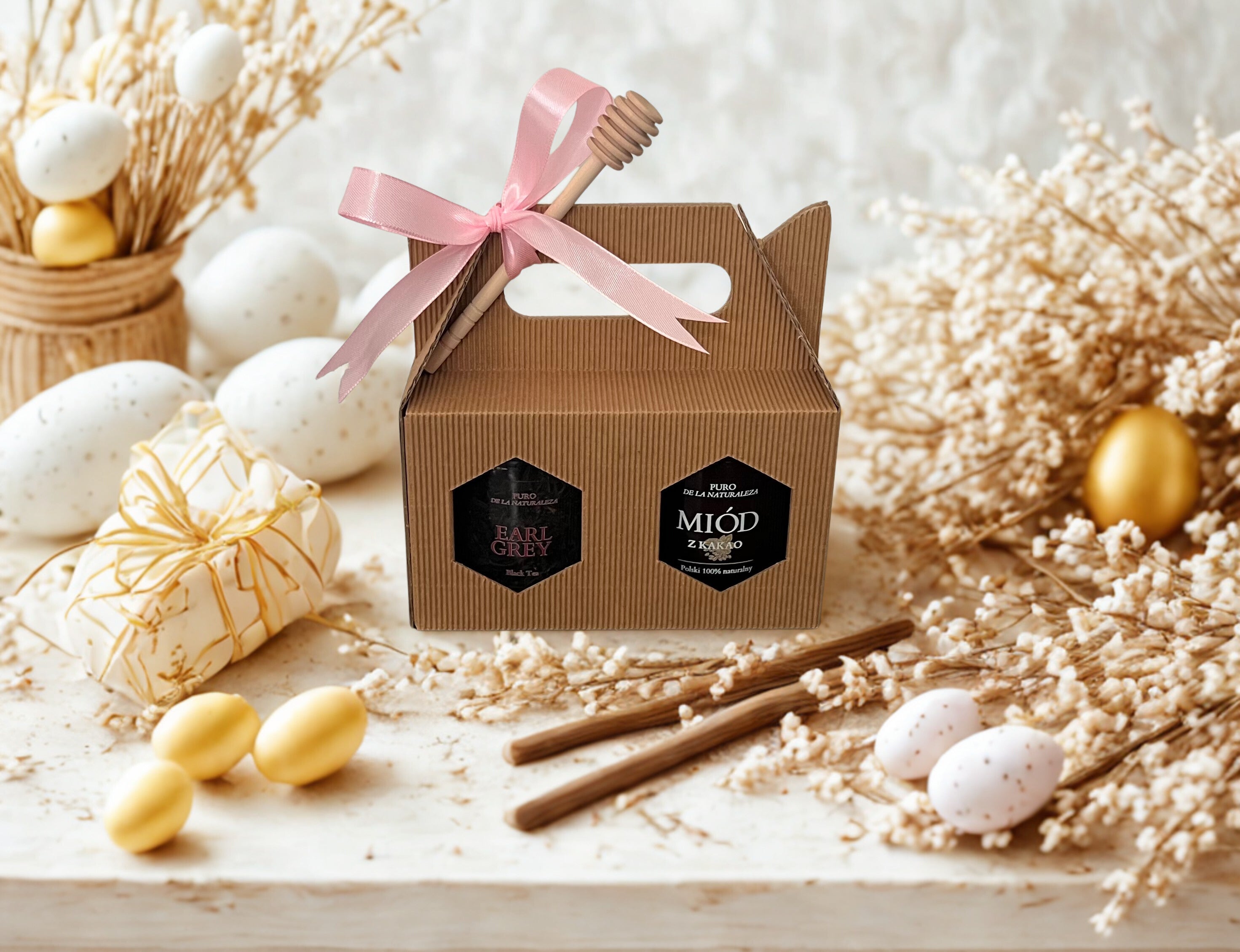 Wielkanocny Zestaw Prezentowy - Earl Grey z Miodem Kakaowym