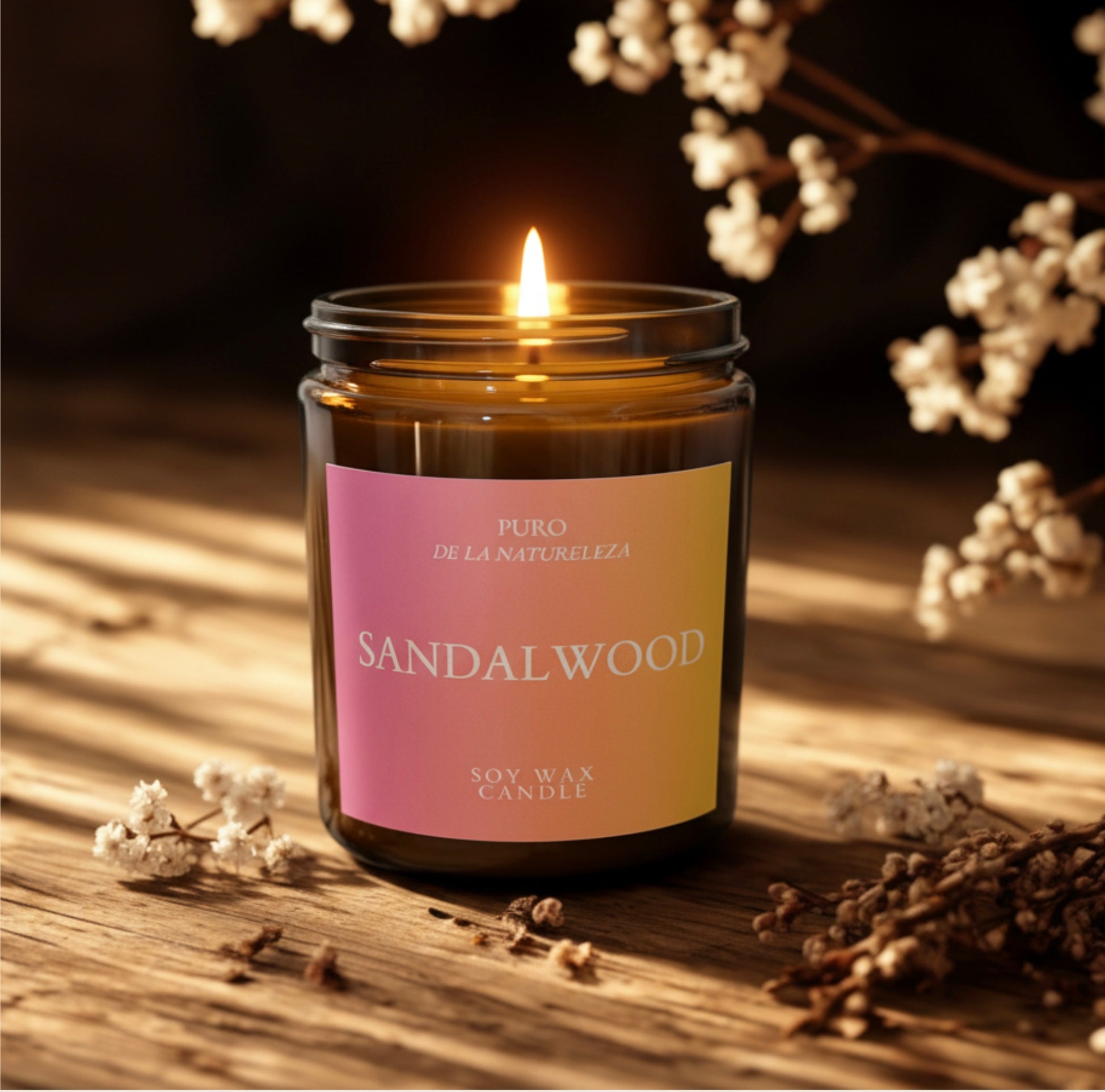Świeca Sojowa Drzewo Sandałowe