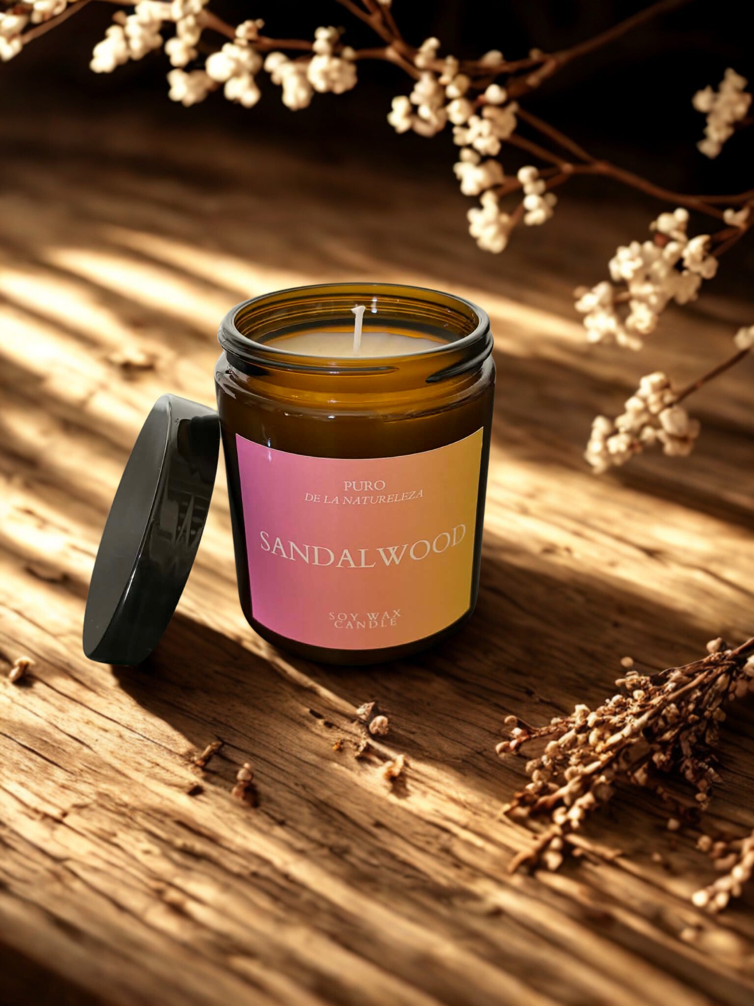 Świeca Sojowa Drzewo Sandałowe