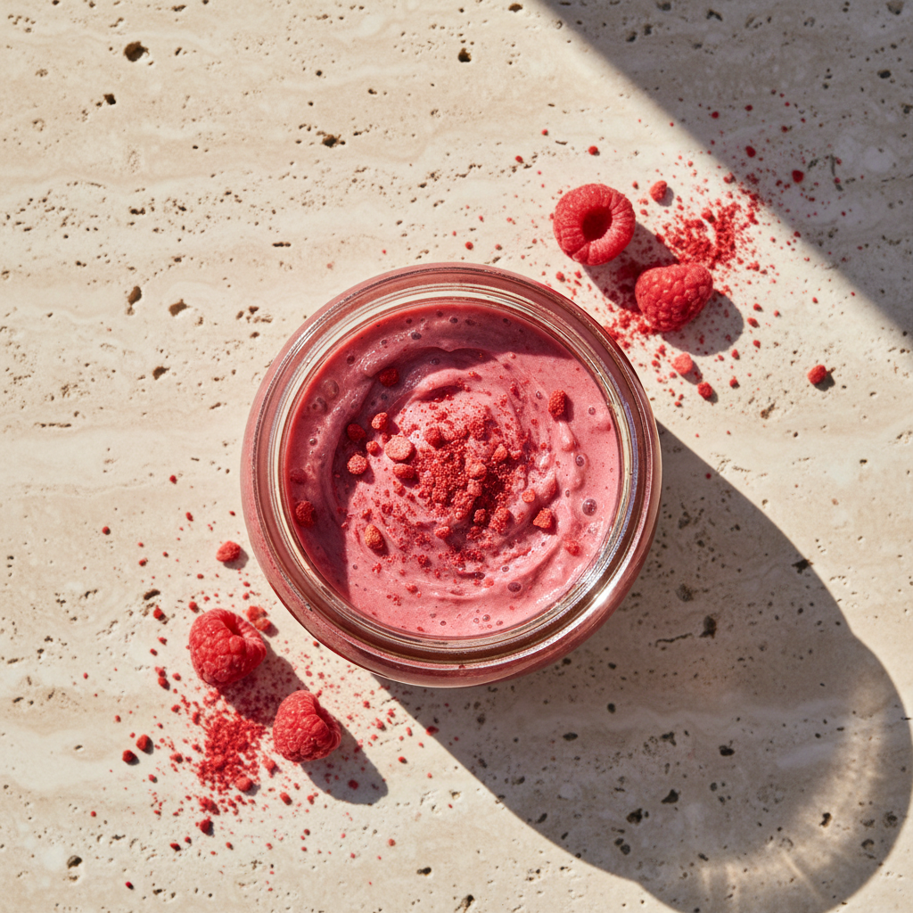 Miody Smakowe – liofilizowana malina z boku