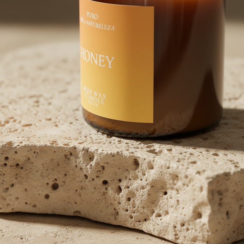 Świece – makro trawertyn